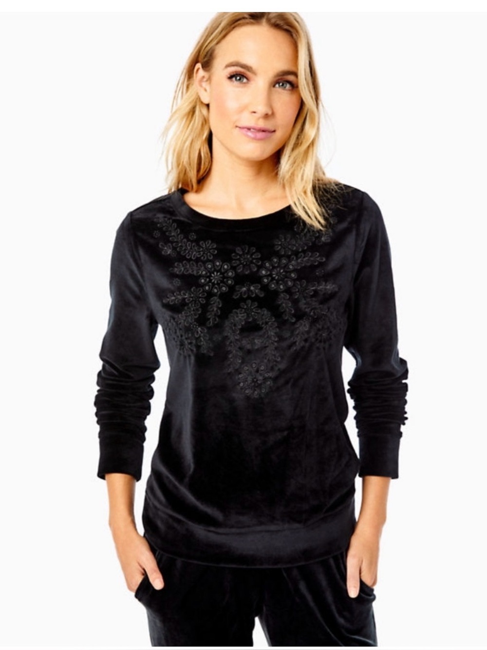 Lilly Pulitzer Rami Velour Sweatshirt XL